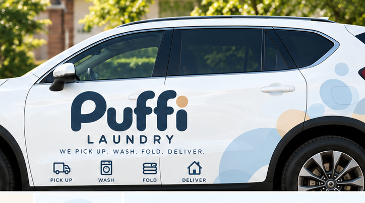 Puffi Laundry branded car